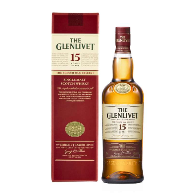 Whisky Single Malt 15 Anni Glenlivet